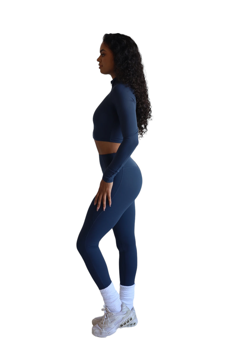 MONTANA BLUE HALF ZIP COMPRESSION SET