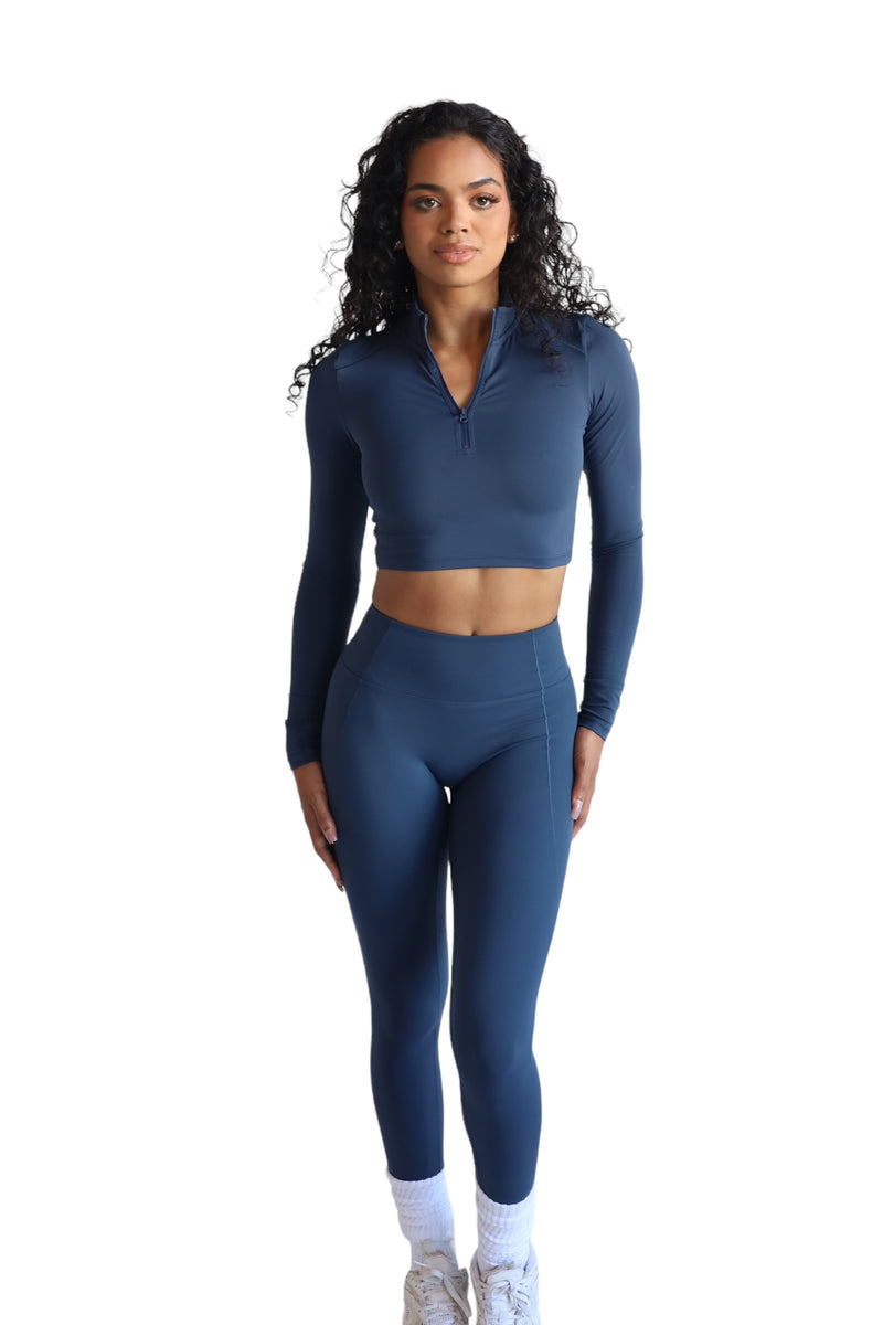 MONTANA BLUE HALF ZIP COMPRESSION SET