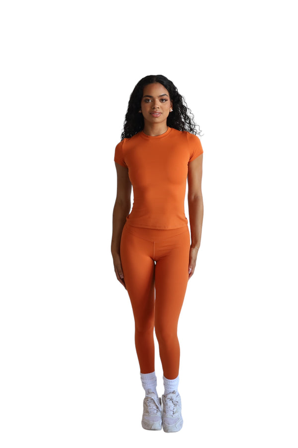 PUMPKIN COMPRESSION TEE SET