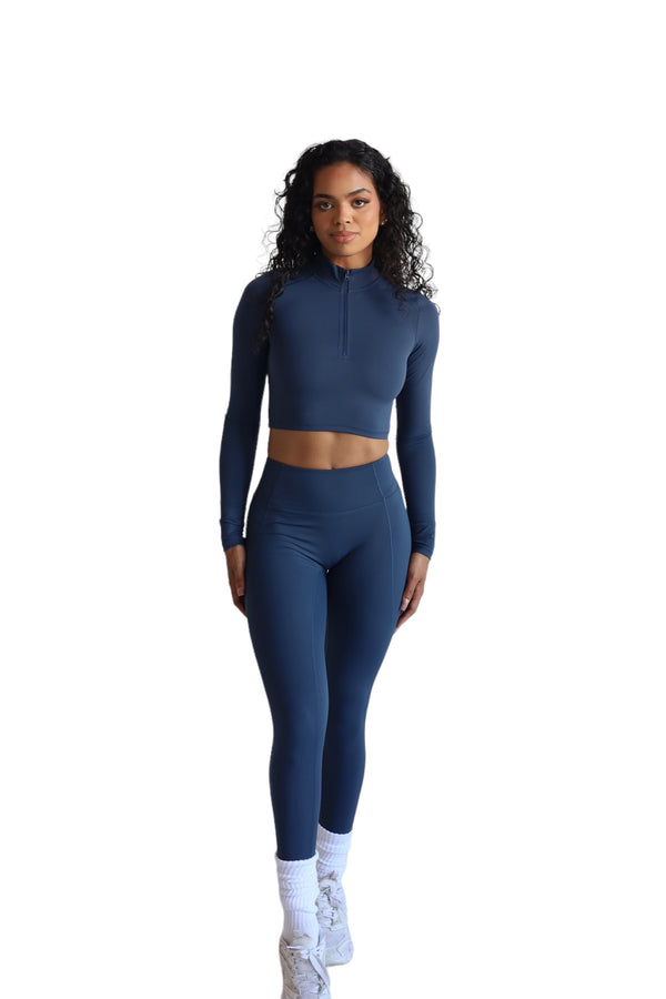 MONTANA BLUE HALF ZIP COMPRESSION SET